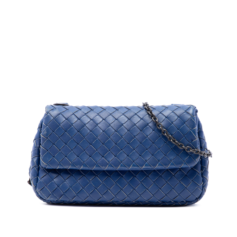 Pre-Loved Bottega Veneta Mini Nappa Intrecciato Expandable Chain Flap Crossbody
